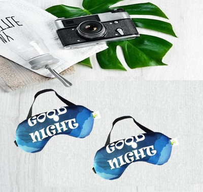 JELLIFY Set of 2 Good night Print Eye mask/ Sleep Mask for Relaxing/Medidation(0 ml)
