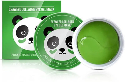 THR3E STROKES Under Eye Patches for Dark Circle Anti Aging Retinol Collagen Eye Mask - Seaweed(40 g)