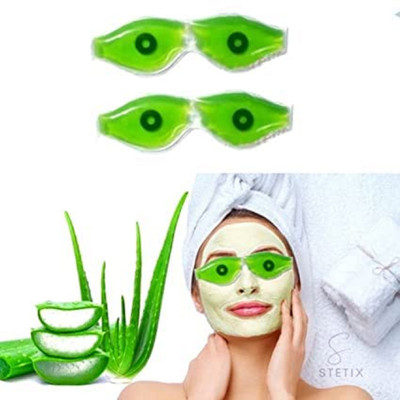 GABBU Cooling Aloevera Gel Eye Mask For Relaxing Stress Pack Of 2(40 ml)
