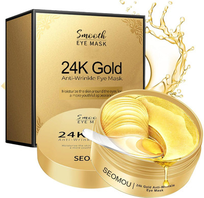 cloudtab 24K Gold Eye Patches Hydrogel Eye Mask for Dark Circles,Puffiness & Wrinkles(60 ml)
