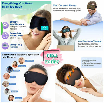 AKSHARAHANT Hot and cold Gel Eye Mask Cooling Gel Relaxing Eye Sleep Mask for Dark Circles(200 ml)