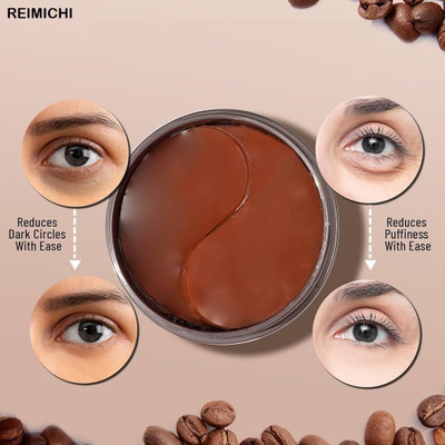 REIMICHI Coffee Under Eye Gel Patches for Dark Circles & Hydration | Women & Men(60 ml)