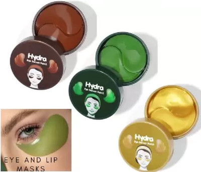 GABBU Aloevera, Vitamin C & Coffee Hydrogel Under Eye Patches for Dark Circles(252 g)