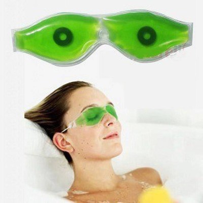 Warrior Relaxing Pain Relief Cold Eye Mask With Stick-On Straps (Green)(10 ml)