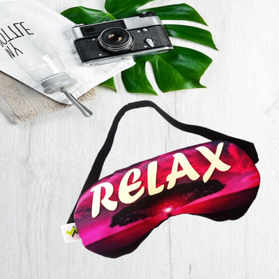JELLIFY Set of 2 Good night with Relax Printed Eye mask/ Sleep Mask for Relaxing(0 ml)