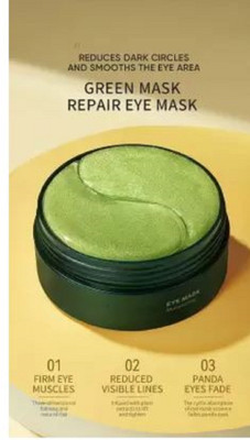 Luipui GREEN COLOR EYE PATCHES MASK FOR UNDER EYE(84 g)