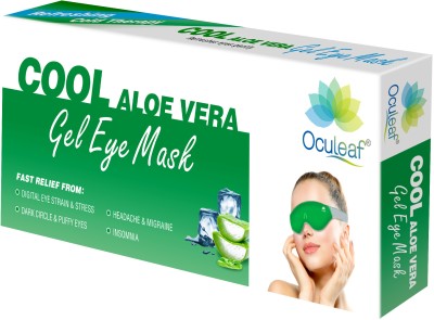 OCULEAF Cool Aloe Vera Gel Eye Mask|Digital Eye Strain & Dry Eyes|Relieve stress(165 g)