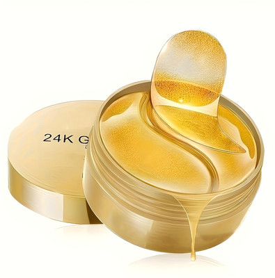 FLORERO EARL & GOLD HYDROGEL UNDER EYE PATCHES to Reduce Dark Circles, Puffiness(60 g)