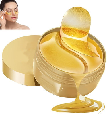 Shree Ganesh Enterprice Under Eye Patches for Dark Circles with 24k Gold Pcs of 60 Eye Cooling Gel Pads(60 g)