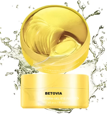 BETOVIA Under Eye Patches for Dark Circles with 24k Nano Gold | Pack of 60 Gel Pads(100 g)