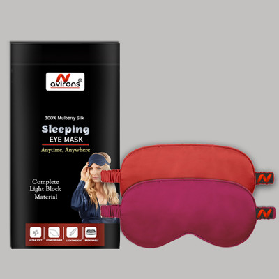 Avirons Sleeping Eye Mask | Eye Mask Super Smooth And Fully Adjustable To All Size Heads(300 g)