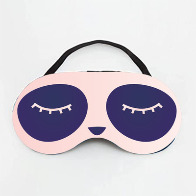 WELLTONE Cute And Soft Printed Sleep Mask, Peach(1 ml)