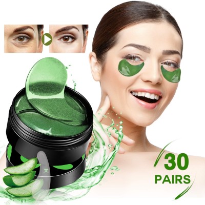 THTC Collagen Eye mask Green Tea Hydrogel Under Eye Patches for Fine Lines Reduction(84 g)