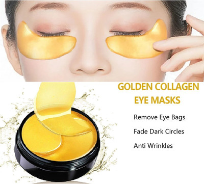 Latixmat PEARL & GOLD HYDROGEL UNDER EYE PATCHES to Reduce Dark Circles, Puffiness(100 ml)
