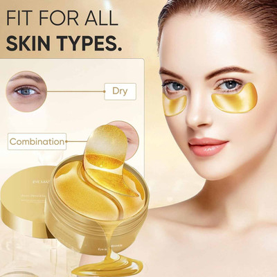 manasona Hydra Under Eye Serum Patches.Under Eye Masks to Reduce Dark Circles(84 g)