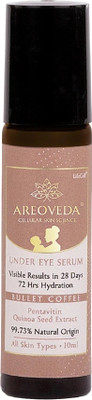 Areoveda Roll-on Under Eye Serum with CryoCoffee, Visibly Reduces Dark Circles, Puffiness(10 ml)