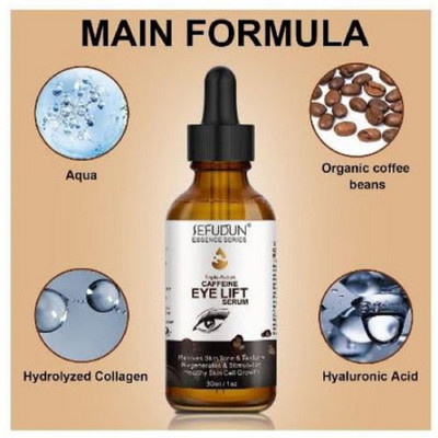 BHAUVY Say Goodbye to Under-Eye Bags and Dark Circles with Caffeine Eye Serum(30 ml)