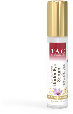 TAC - The Ayurveda Co. Kumkumadi Under Eye Serum for Dark Circles & Wrinkles with Saffron for FineLines(10 ml)