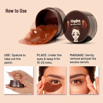 GABBU Under Eye Patches for Dark Circles with Caffeine(60 g)