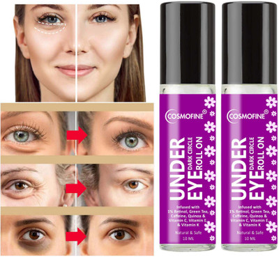 cosmofine Under Eye & Dark Circle Serum For Dark Circles & Puffy Eyes (Pack of 2)(20 ml)