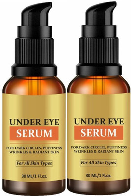house of common Under Eye Serum to Reduce Dark Circles, Puffiness and Fine Lines (30ml) Pack 2(60 ml)