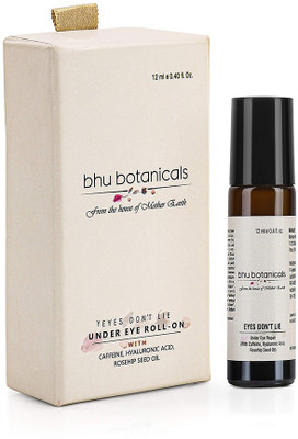 bhu botanicals Eyes Don't Lie - Under Eye Roll On ( Hyaluronic Acid & Rosehip Seed Oil) 12ml(12 ml)