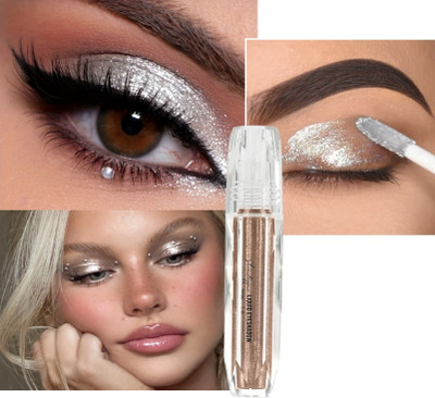 AEPRUY Liquid silver Highlighter Makeup Smooth Shimmer Glow eyeshadow 2 ml(oxidised silver)