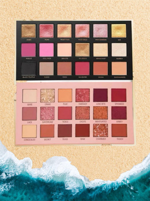 glamblush 18+18 multicolored eye shadow kit combo pack 36 g(MULTICOLORED)