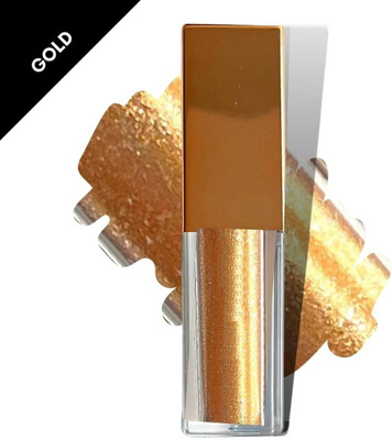 BLUEMERMAID Glitter Liquid Eyeshadow Shimmer Eye Shadow Metallic Eyeshadow 4 ml(Gold)