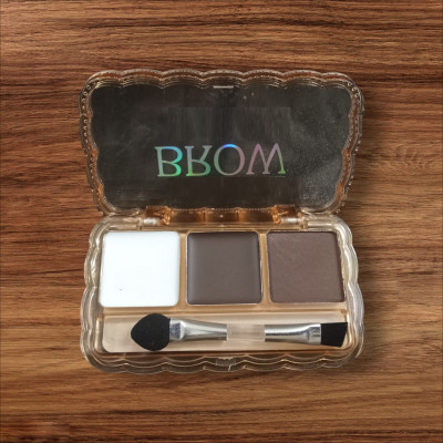 GABBU High pigment 3 color eyebrow creamy powder palette.mini 3 g(multi)