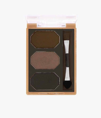 YAWI Best eyebrow Drawing 3 Colors Eyebrow Pallet with Brush 8 g(MULTI SHADES)