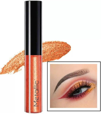 Yuency Glitter & Shimmer Liquid Copper Eye Shadow For Makeup 12 ml(COPPER)