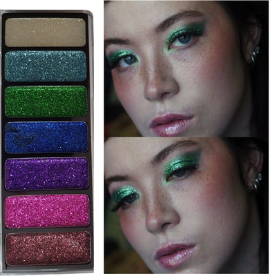 YAWI PARTY WEAR EYE MAKEUP FOR GLITTER MULTI COLOR PALETTE EASY FOR BLENDER 11.26 g(MUITICOLOR)
