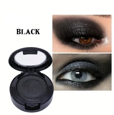 luzimaisa Highly Pigmented Glitter Black Eyeshadow 2 g(black)