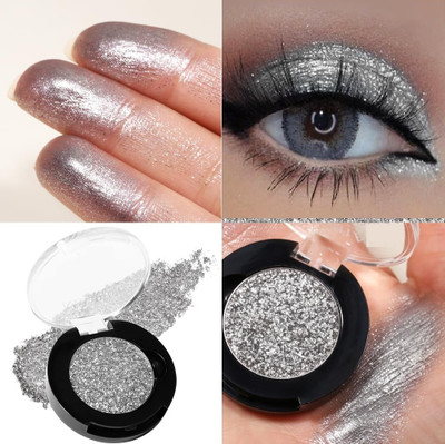luzimaisa Korean Sliver Eyeshadow Palette Pigmented Long Lasting Black Matte Eyeshadow 2 g(Sliver)