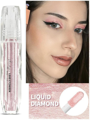 Arcanuy Glitter Liquid Eyeshadow Korean Makeup pink Highlight 2 ml(pink)