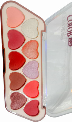 Luipui cute eyes for 10 color palatte new eyeshadow stylish easy to apply at home 10 g(multicolor)