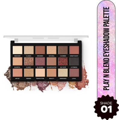Hilary Rhoda Play n Blend Eyeshadow Palette | Matte & Shimmer Finish | Super-fine Particles | 20 g(Day Dreamer)