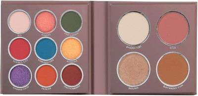 MARS 9 Eyeshadow Palette with 1 Highlighter, Blusher, Bronzer & Compact Powder 16 g(08-Ahmedabad)