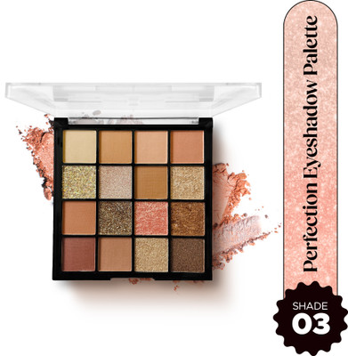 Hilary Rhoda Perfection Eyeshadow Palette |Highly Pigmented Eyeshadow |Matte & Shimmer Finish 20.8 g(16 Shades)