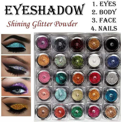 Yuency Multicolor Beautiful Eyeshadow Glitter Powder 50 g(MULTI COLOR)