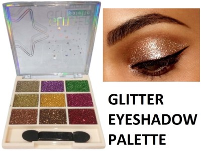 Latixmat Glitter Eyeshadow Palette, Glitter Finish For Women 10 g(Multicolor)