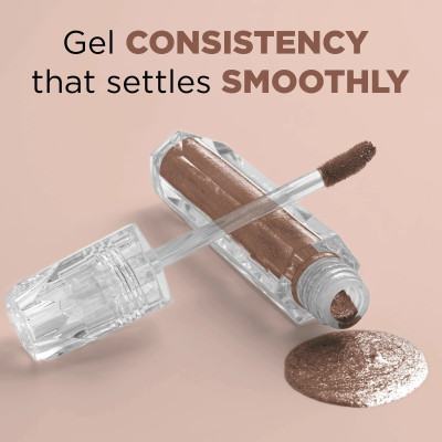 DARVING Metallic Liquid Eyeshadow Non-Transfer And Waterproof 2 ml(oxidised silver)