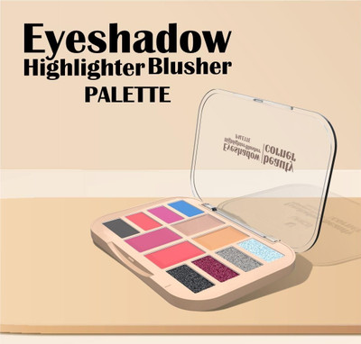 YAWI pigmented Moon Star Eyes , Face & Body Glitter Eye shadow Palette waterproof 16.5 g(MULTI COLOR)