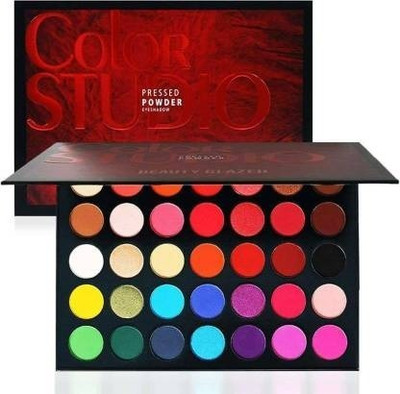 DUSSEN 35 Colors Pigmented Color Studio Beauty EyeShadow Palette Eye Shadow 18 g(MULTICOLOR)