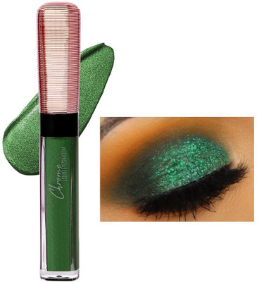 tanvi27 Chrome Liquid Metallic Green Eyeshadow Get Glitter Glow 7 ml(GREEN)