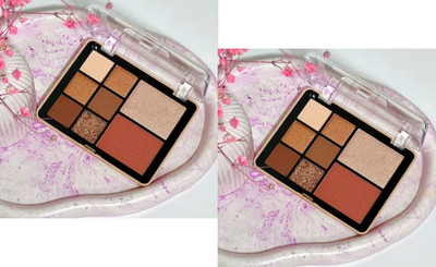 EVERERIN 7 Eyeshadow Palette Highly Pigmented and Blendable pallate COMBO 27 g(multi colour)
