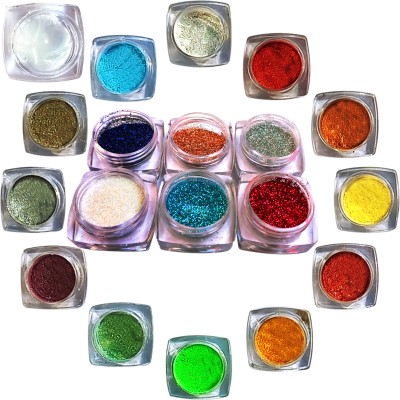 vizo Glazed eyeshadow (Shimmer + Glitter) powder Multicolor + Glitter-glue 25 g(Multicolor)