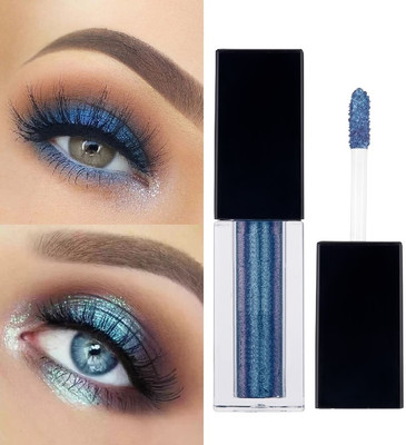 BLUEMERMAID SHINY BLUE COLOR LIQUID MATTE SHIMMER EYE SHADOW 4 ml(BLUE)