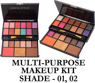 REIMICHI 18 Eyeshadow, 1 Blusher, 1 Highlighter and 1 Bronzer Palette for Face Makeup 44 g(MULTICOLOR)